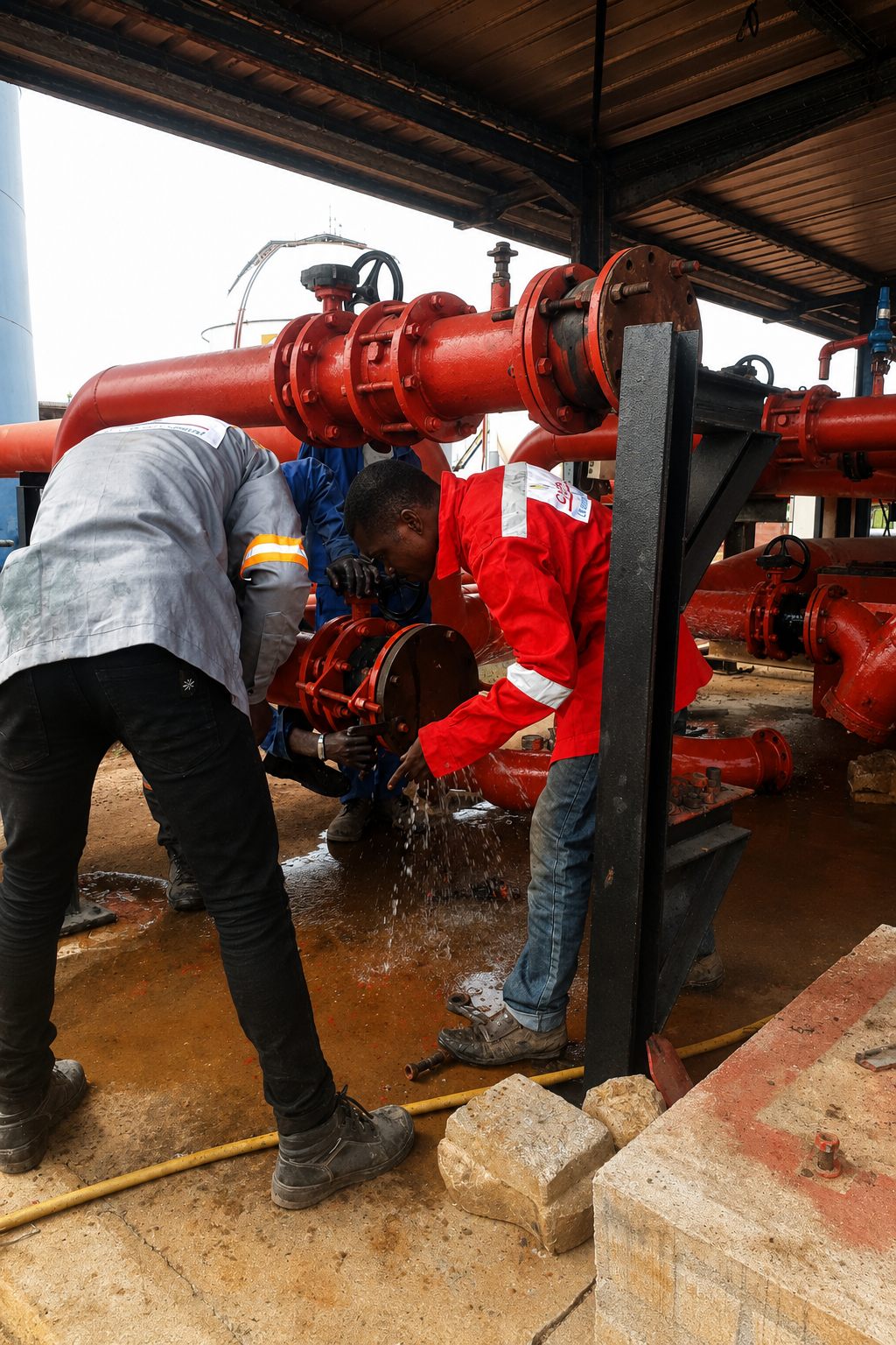 Maintenance de tuyauterie industrielle